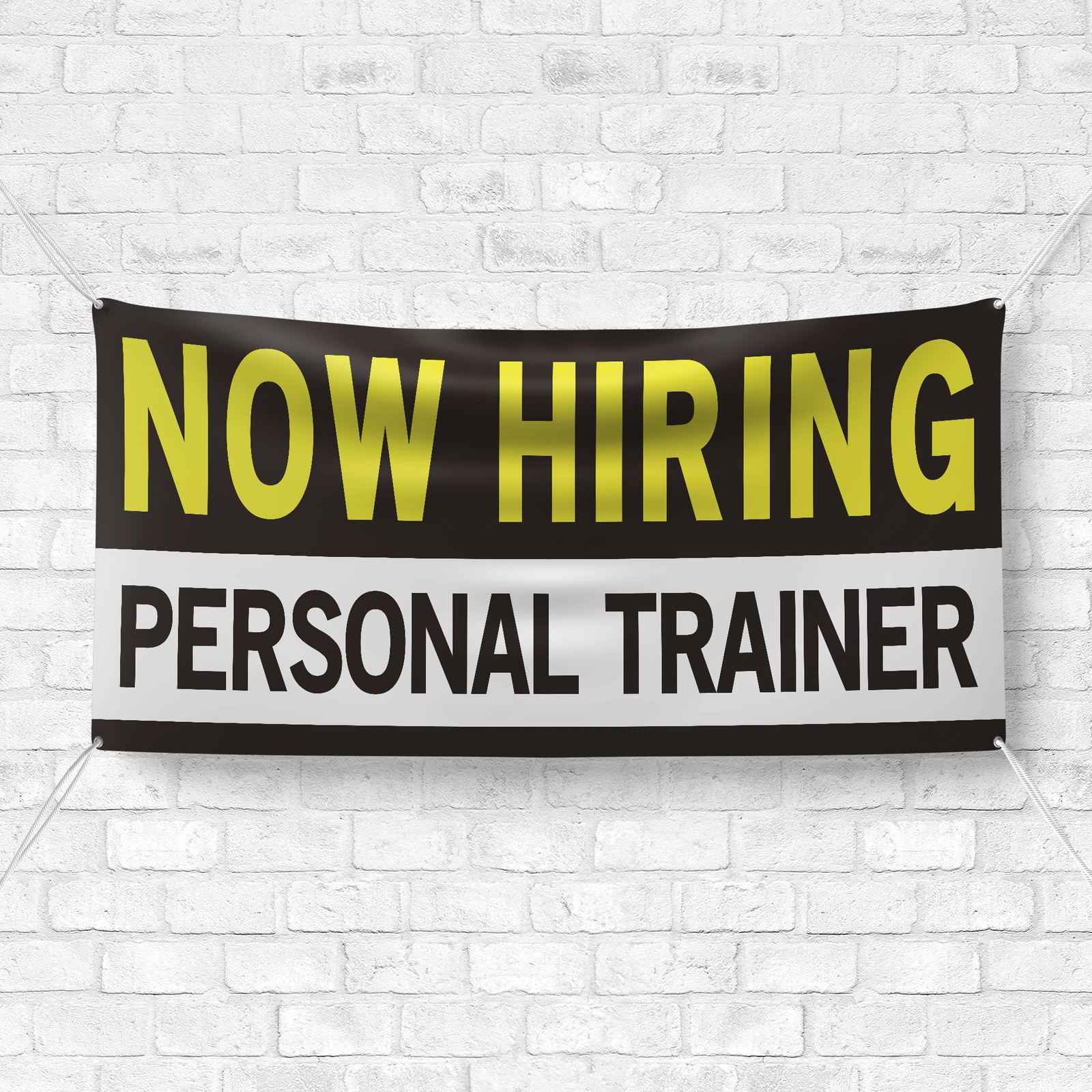 Now Hiring Personal Trainer 13 oz Heavy Duty Vinyl Banner Fitness Coach Sign