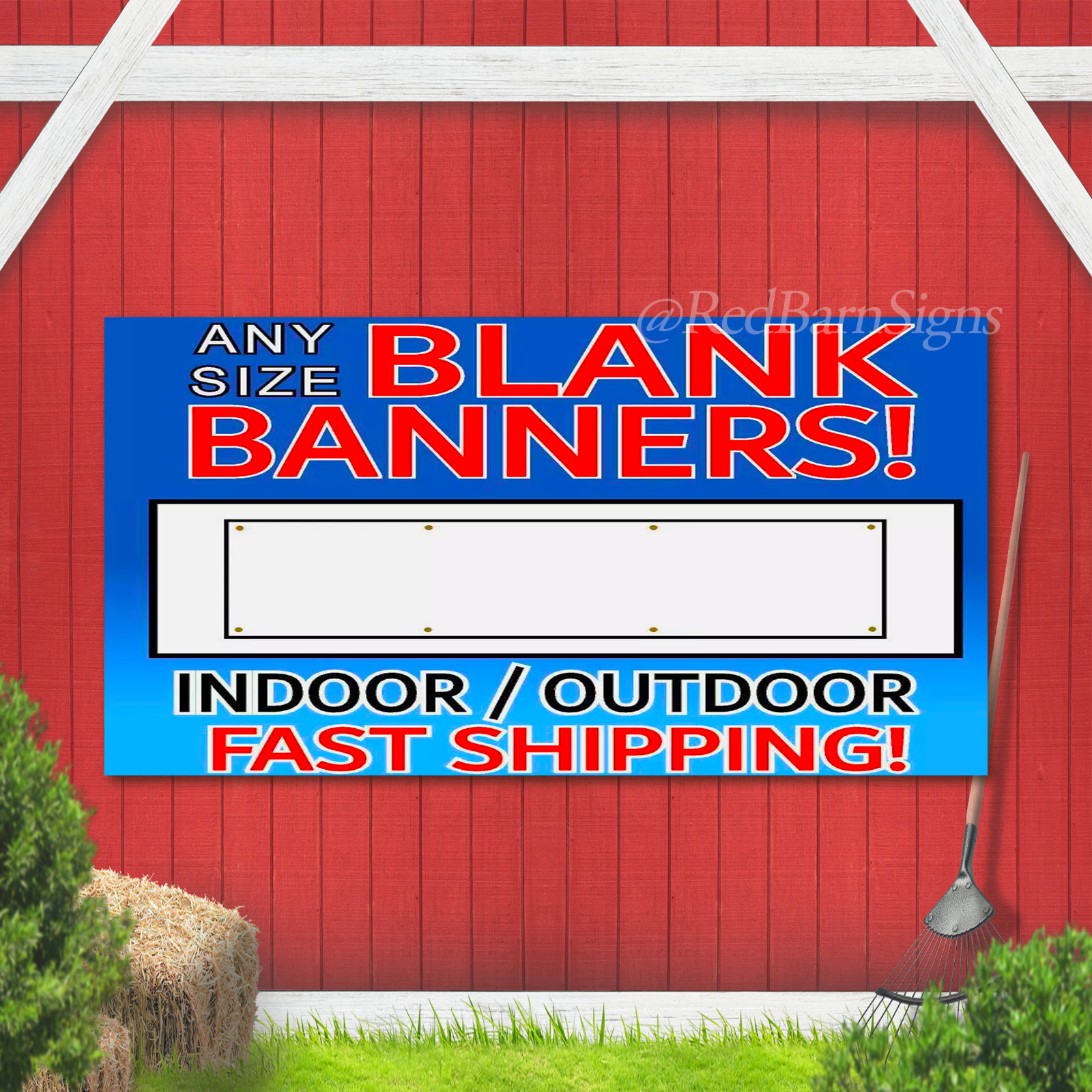 ANY SIZE! BLANK BANNER Advertising Vinyl Banner Sign Sizes business USA 13oz.