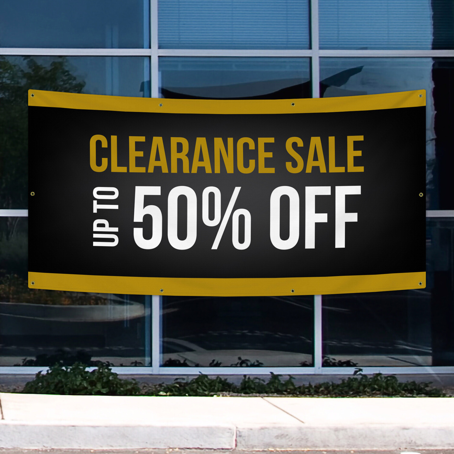Large 3×6 Clearance Sale Up to 50% Off Generic Vinyl Banner Store Signage Aviso