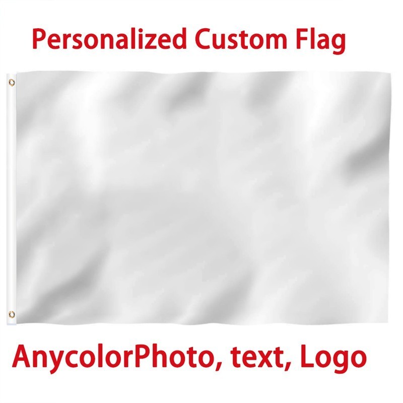 Custom Flag Personalized Flags Banners -Print Your Own Logo Lmage Text/Photo US