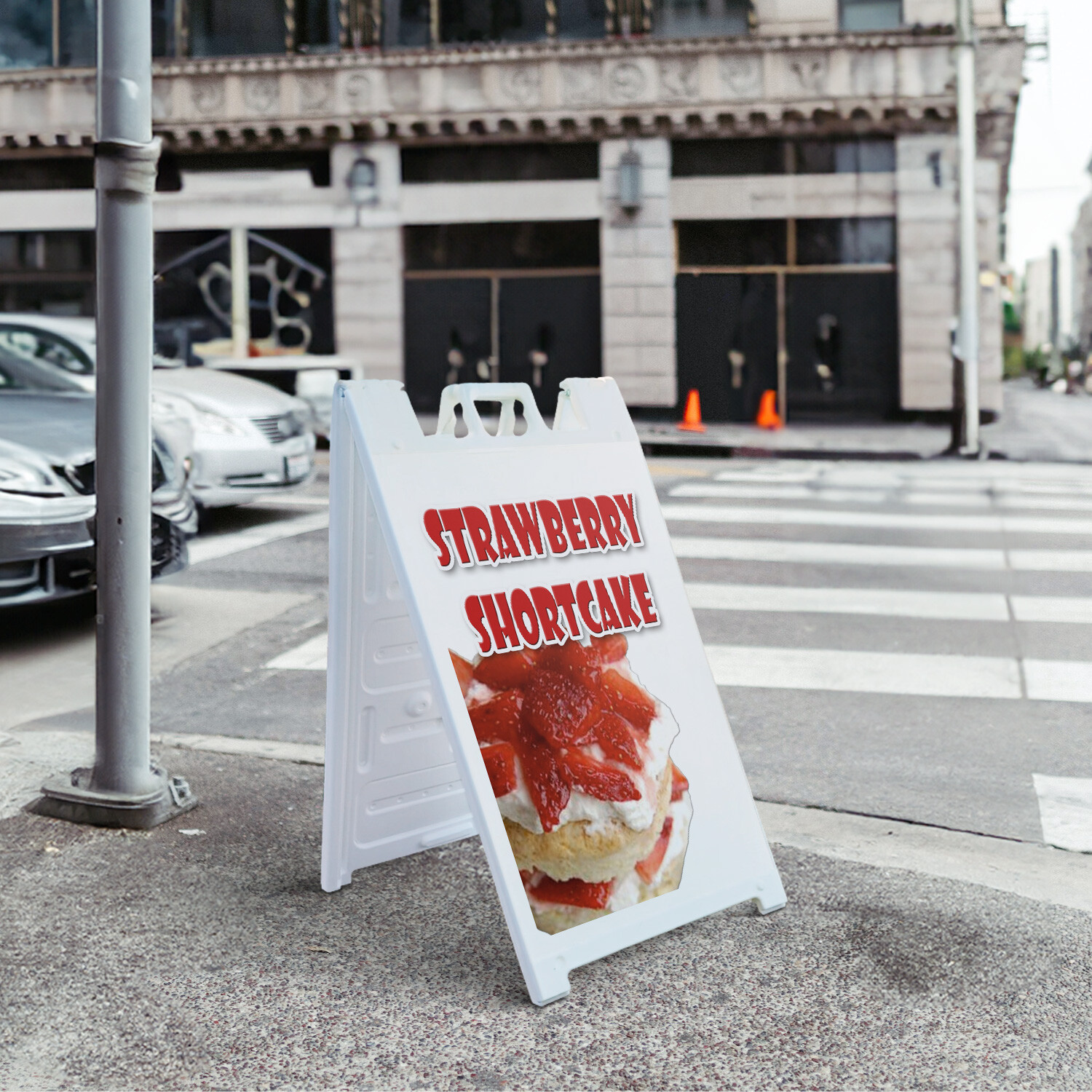 A-frame Sidewalk Strawberry Shortcake 24″ x 36″ Double Sided A-Frame Sidewalk Si