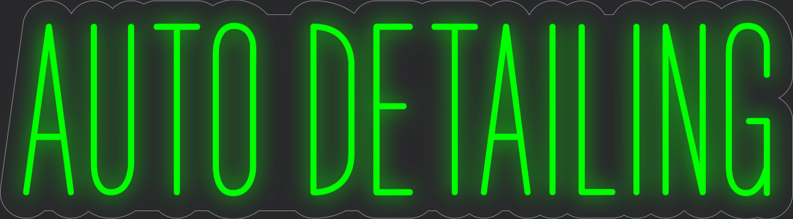 Auto detailing Neon LED Sign Business Wall Decor Lighted Store Sign 36 x 10 in.
