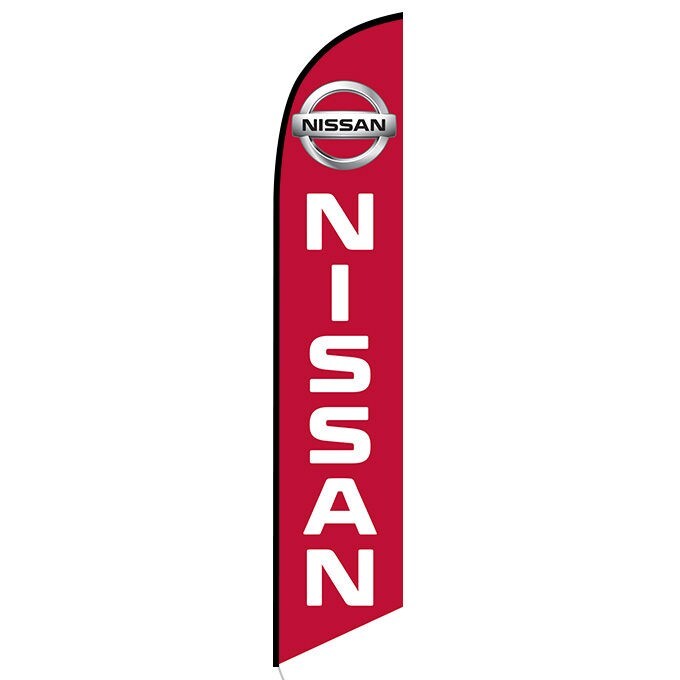 Nissan Windless Swooper Advertising Auto Car Dealer Feather Flag Banner-On Sale!