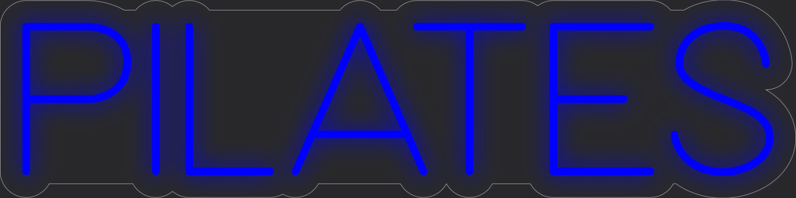 Pilates Neon LED Sign Business Wall Decor Lighted Store Sign 36 x 9 in.