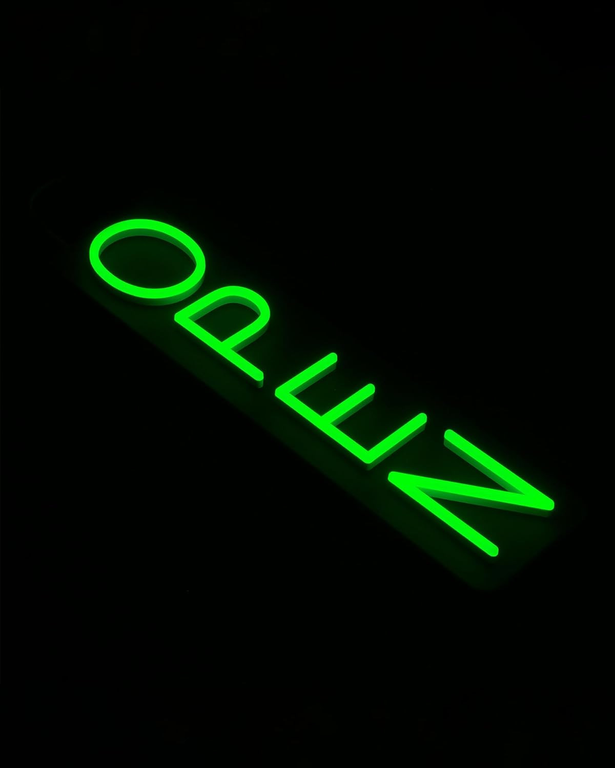 Outdoor Open Sign for Business 28X7In IP65 Waterproof, Vertical LED Neon Open Si