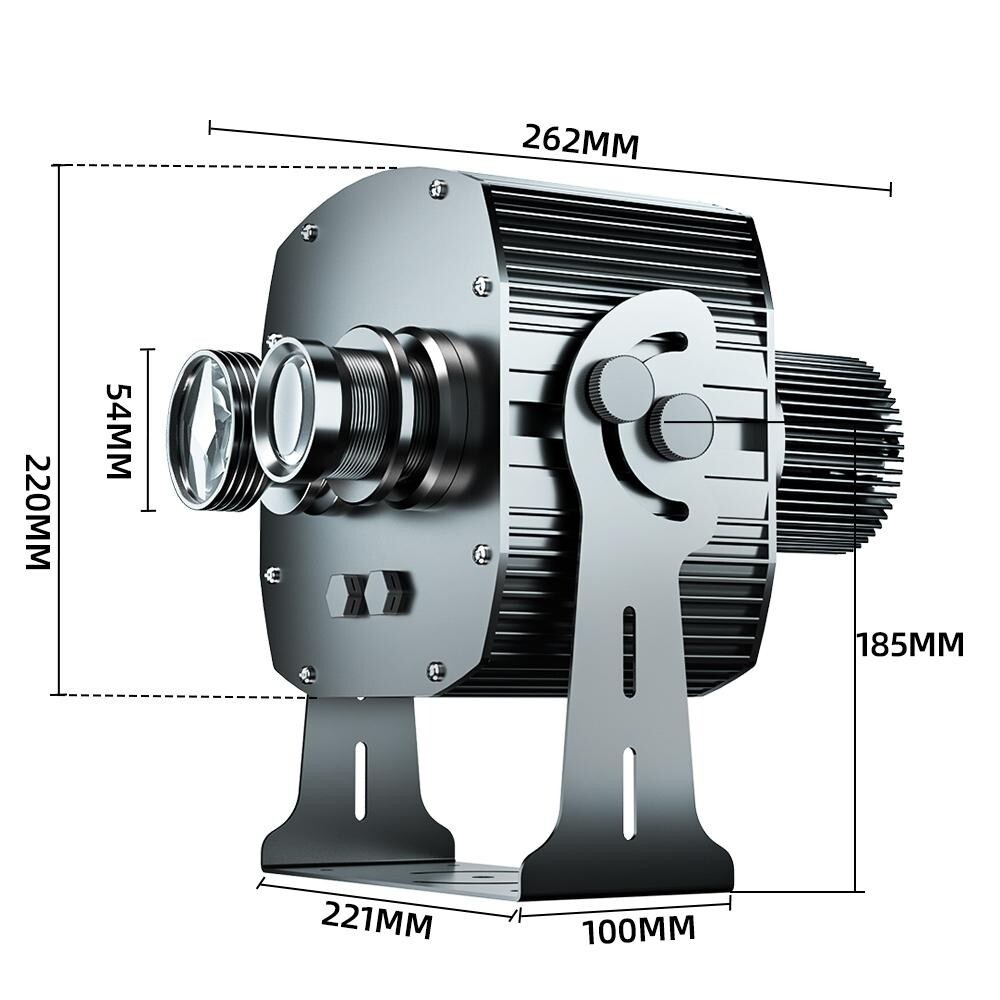 110W Double Head Dynamic Water Ripple Light Wall Bridge Garden Gobo Projector