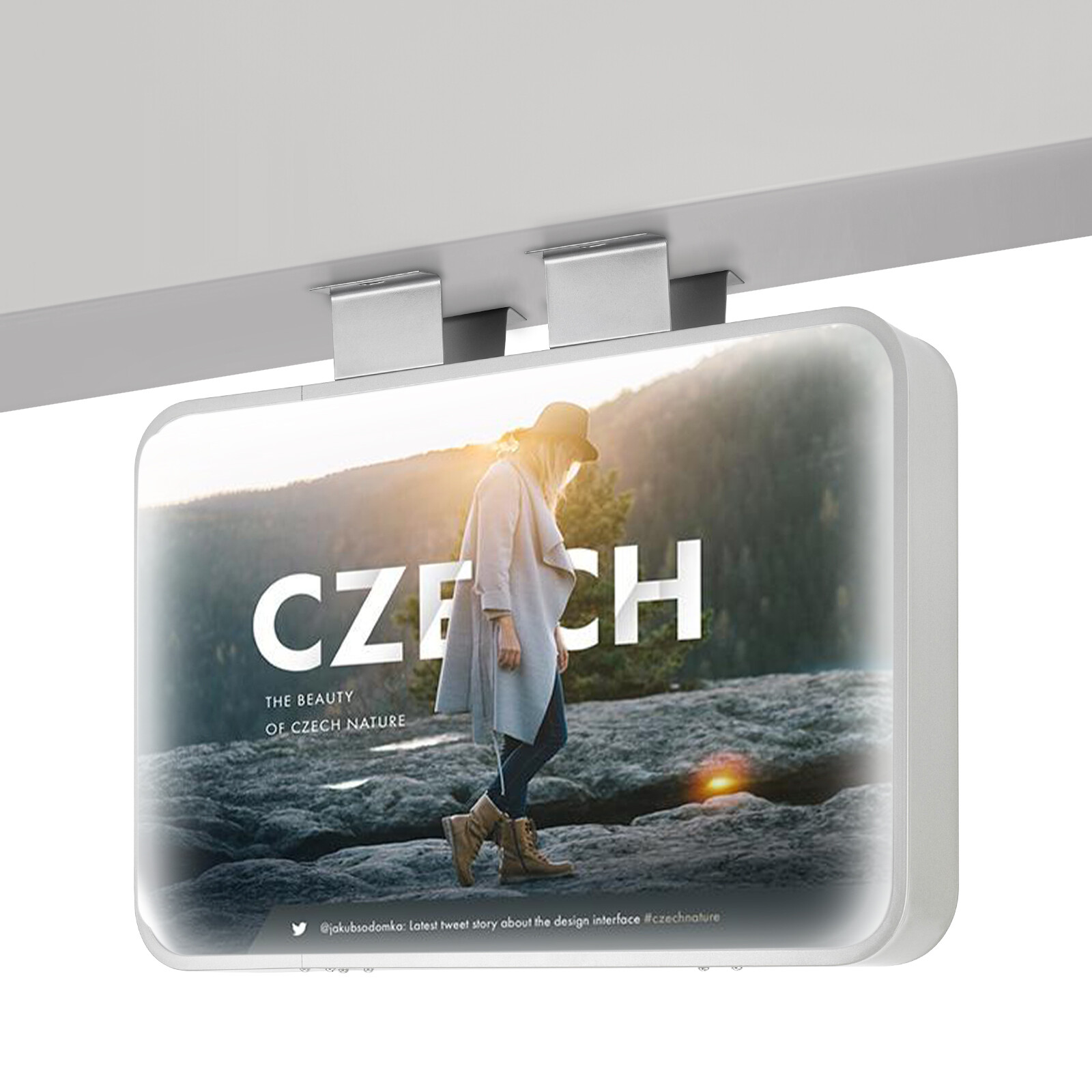 LED Rectangle Double-sided Advertising Light Box Illuminated Projecting Sign