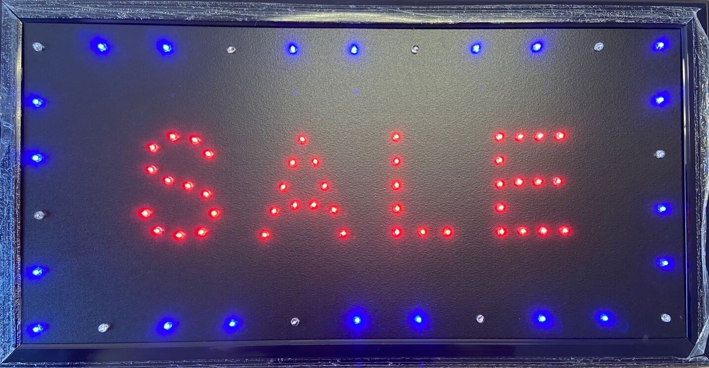 10″*19″ For Sale LED SIGN Shop Clearance On/Off Switch Bright Open Light Neon