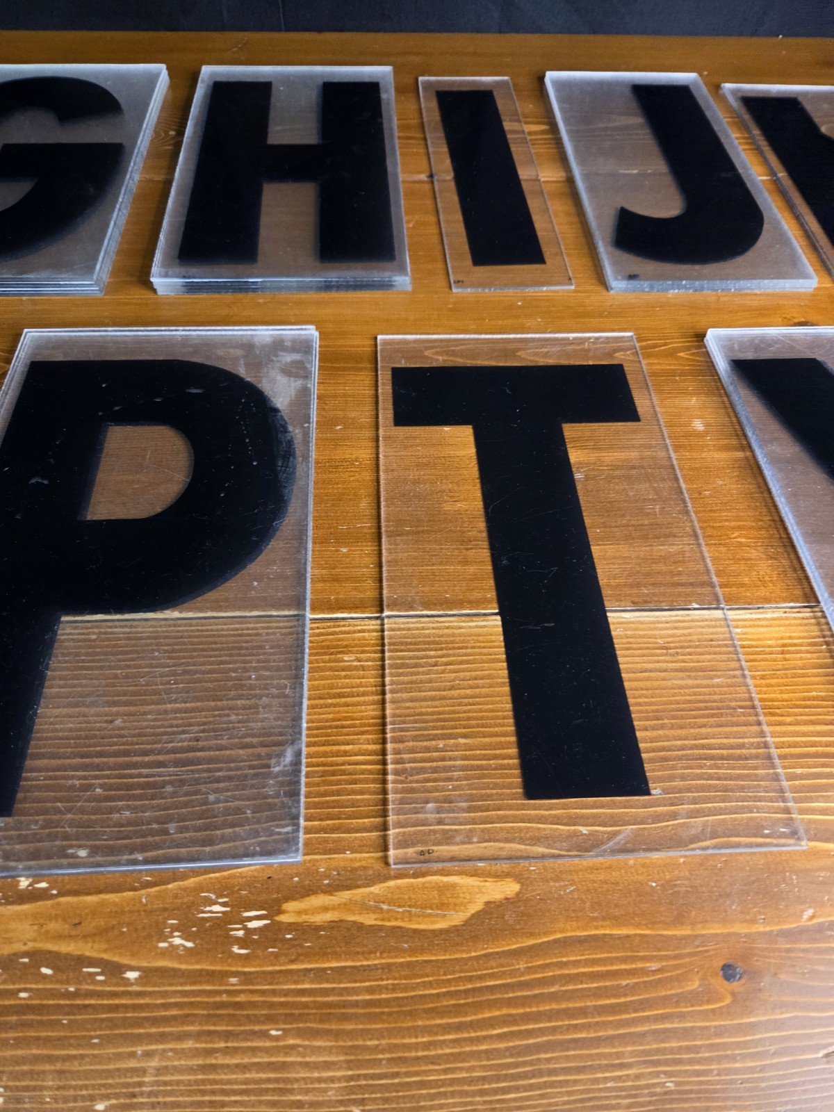 38 Vintage Plastic 9″ Marquee Mixed Letters For Outdoor Sign Black Used