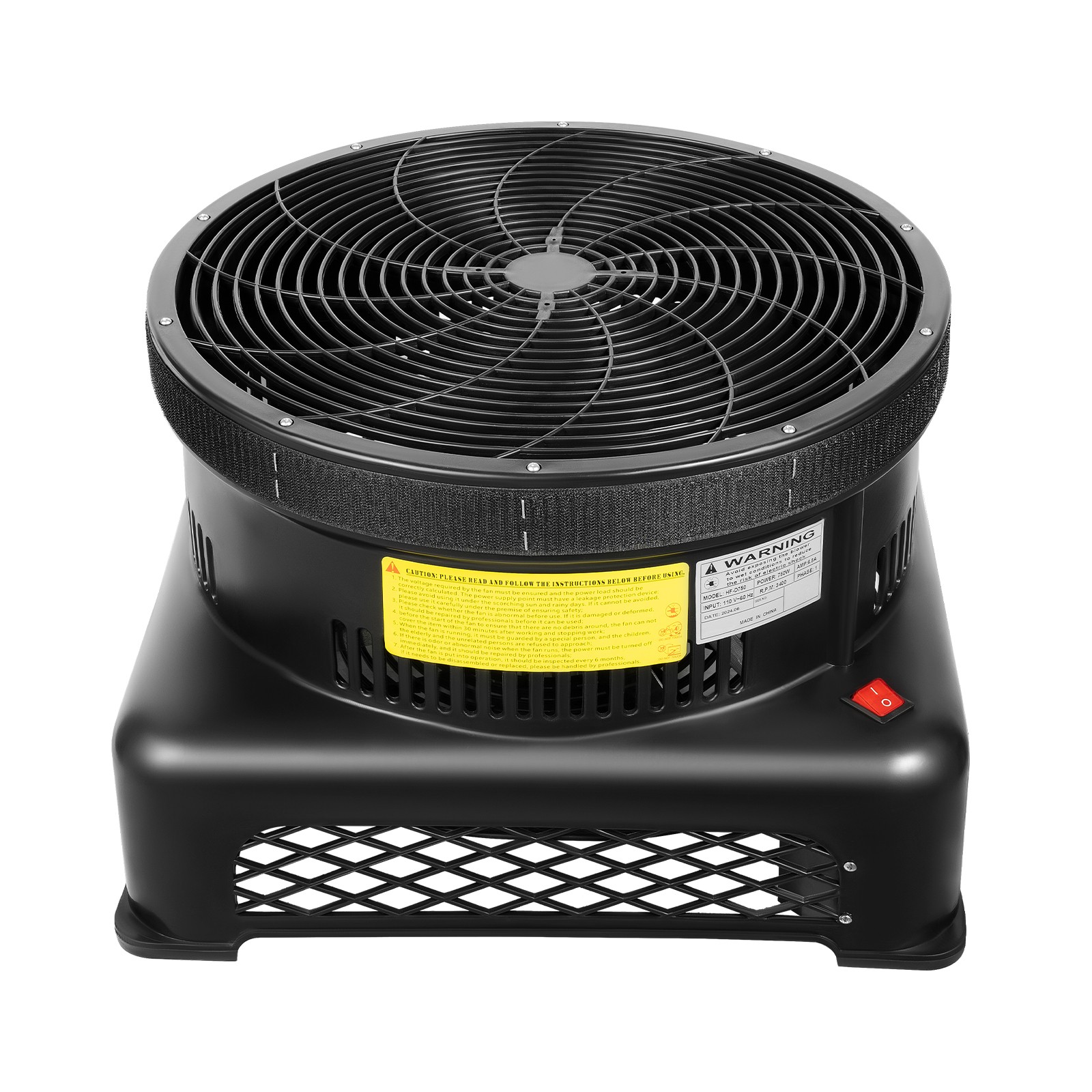 750W 17.7″ Air Blower Fan For Inflatable Sky Puppet Wavy Tube Man Dancing Doll