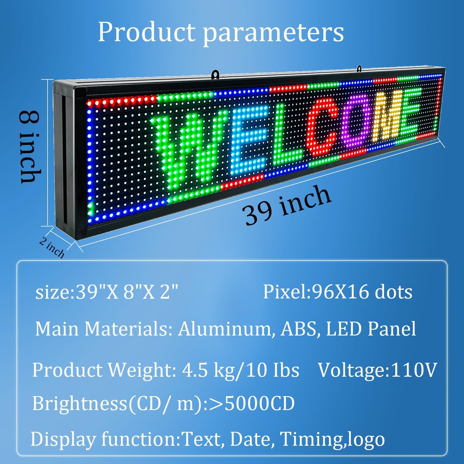 P10 Programmable Scrolling Led Sign Outdoor Digital Sign Display Message Board